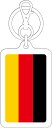 KSK224 ドイツ GERMANY 国旗キーホルダー 旅行 国旗 フラッグ スーツケース