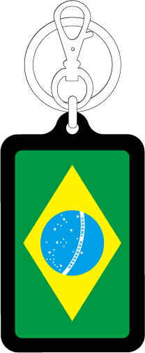 KSK229 ブラジル BRAZIL 国旗キー...の紹介画像2