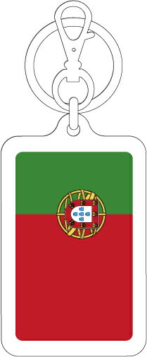 Rakuten - KSK266 ポルトガル PORTUGAL 国旗キーホルダー 旅行 国旗 フラッグ スーツケース