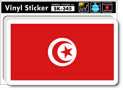 樂天商城 - SK345 国旗ステッカー チュニジア TUNISIA 国旗 フラッグ 旅行 スーツケース 車 PC グッズ