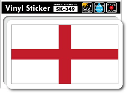 SK349 国旗ステッカー イングランド ENGLAND 国旗 フラッグ 旅行 スーツケース 車 PC グッズ
