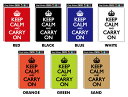 KEEP CALM AND CARRY ON Lサイズ コロナウィルス対策 SK307 ステッカー 目印 スーツケース グッズ