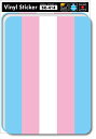SK414 トランスジェンダー プライド フラッグステッカー01 LGBTQ ジェンダーシリーズ 支援 応援 表示 フラッグ イベント グッズ(3)