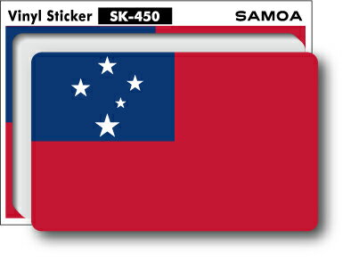 SK450 国旗ステッカー サモア SAMOA 100