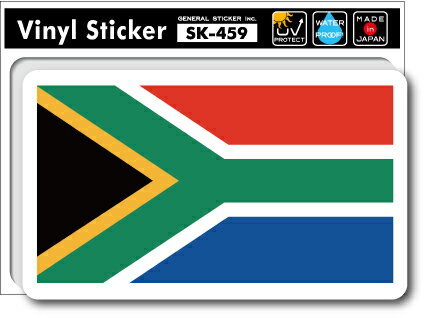 SK459 国旗ステッカー 南アフリカ SOUTH AFRICA 国旗 旗 旅行 フラッグ 目印 スーツケース 車 PC スマホ