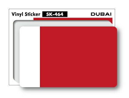 SK464 国旗ステッカー ドバイ DUBAI 100