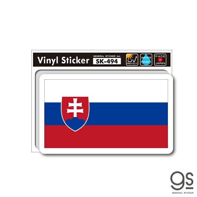 樂天商城 - 国旗ステッカー スロバキア SLOVAKIA 旅行 スーツケース 車 PC フラッグ 国旗 SK494 gs グッズ