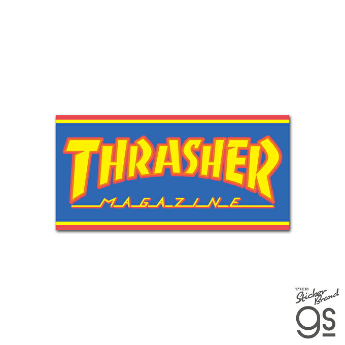 樂天商城 - THRASHER ダイカットステッカー HOMETOWN LOGO BL スラッシャー ロゴ スケボー ブランド ストリート スマホ スーツケース gs 公式グッズ THR004