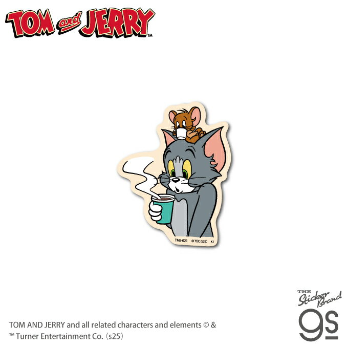 樂天商城 - トムとジェリー ダイカットミニステッカー ホットドリンク アニメ 映画 TOM and JERRY 人気 スマホ 可愛い アメリカ キャラクター gs 公式グッズ TMJ021