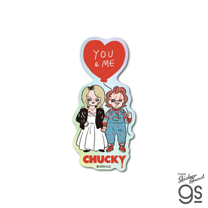 チャッキー ホログラムステッカー YOU＆ME 映画 チャイルド・プレイ ホラー ユニバーサル スマホ アメリカ gs 公式グッズ CP020