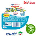 【2箱セット】ハウス エネルギーゼリー ラムネ味98g×40個×2箱セット 砂糖不使用 区分3(4)