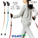ウォーキングポール ストック AYURIセラピット アユリスタイリングポール 折りたたみモデル特許技術 コンパクト2本1組 2本セット 歩行サポートウォーキング...