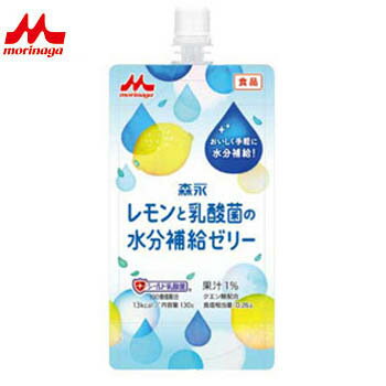 森永クリニコ　レモンと乳酸菌の水分補給ゼリー　（130g×6袋）×4箱食品