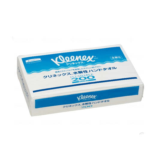 ［直送品］クレシア　クリネックス 水解性ハンドタオル200 ケース （35個）［直送品以外と同梱不可］