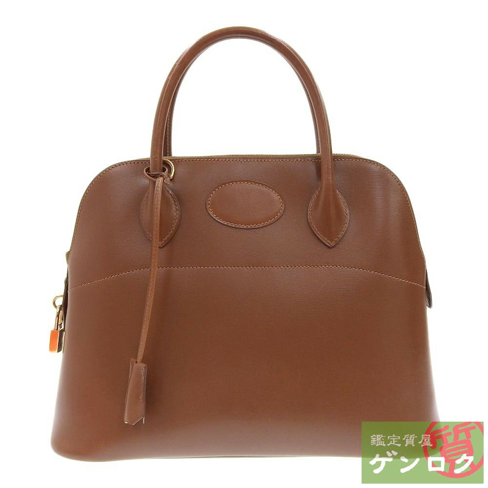 【中古】HERMES エルメス ボリード31 2WAYハンドバッグ ショルダーバッグ ブラウン レザー □Q刻印(2013) レディース【質屋】【代引き手数料無料】