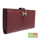 【中古】 エルメス アリゲーター ベアンスフレ 長財布 ロングウォレット T刻印 2015年 ワニ革 HERMES【質屋】【代引き手数料無料】