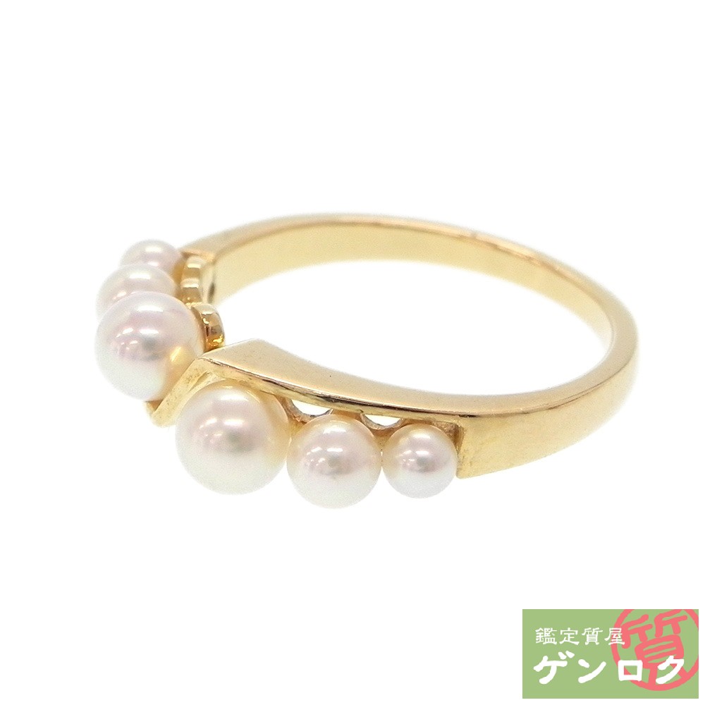 【中古】 ミキモト K18ゴールド / パール リング・指輪 真珠 MIKIMOTO【質屋】【代引き手数料無料】