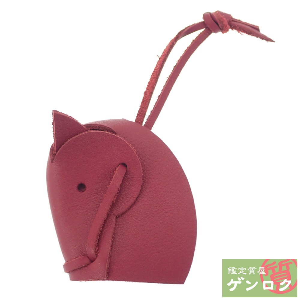 【中古】 エルメス テットゥ・ドゥ・シュヴァル チャーム 赤 ヴォースイフト HERMES【質屋】【代引き手数料無料】のサムネイル