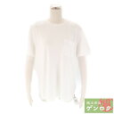 【中古】 エルメス 半袖Tシャツ ポケットあり 白 綿100％ HERMES【質屋】【代引き手数料無料】