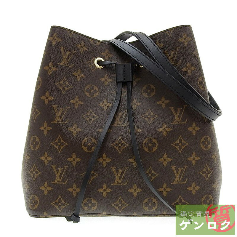 【中古】ルイ・ヴィトン モノグラム ネオノエ ノワール ショルダーバッグ 巾着 M44020 レディース LOUIS VUITTON【質屋】【代引き手数料無料】