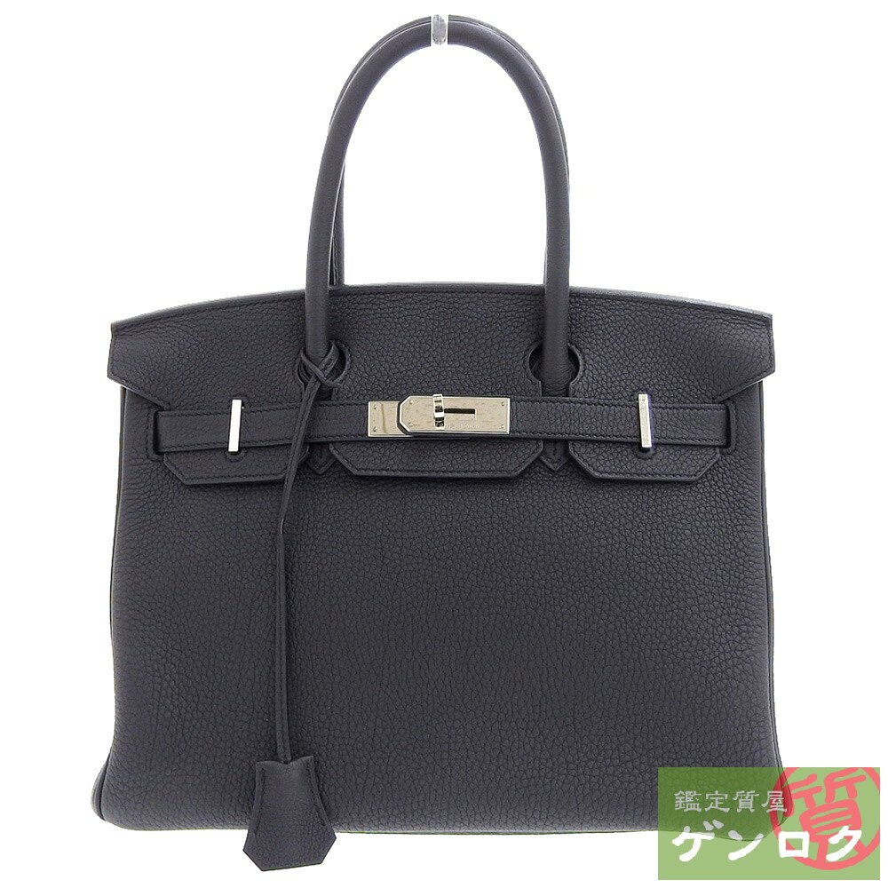 【中古】HERMES エルメス バーキン30 ハンドバッグ ブラック トリヨンクレマンス T刻印(2015年) レディース【質屋】【代引き手数料無料】