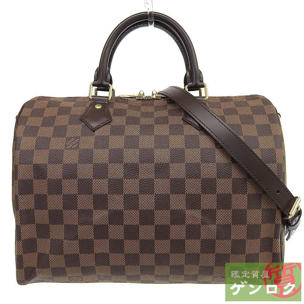 【中古】LOUIS VUITTON ルイ・ヴィトン ダミエ スピーディバンドリエール30 ボストンバッグ 2WAYバッグ エベヌ N41367 MB3197 レディース【質屋】【代引き手数料無料】