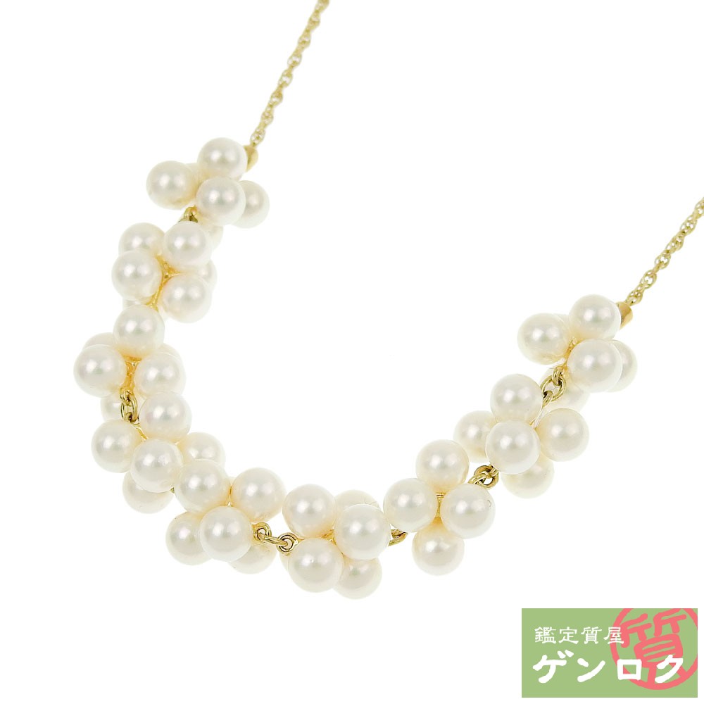 【中古】MIKIMOTO ミキモト ネックレス K18YG パール レディース【質屋】【代引き手数料無料】