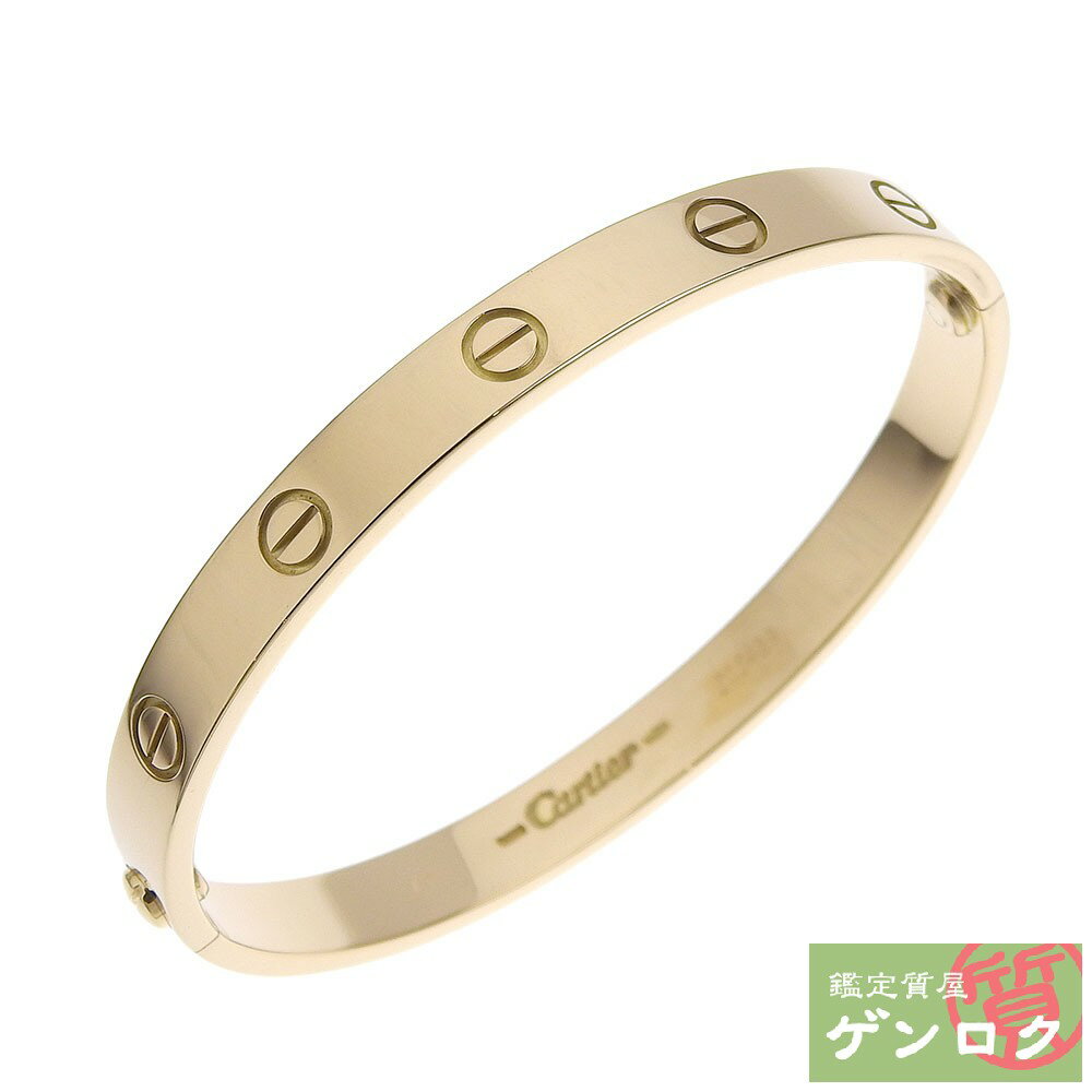 【中古】CARTIER カルティエ ラブブレス ブレスレット 750 K18YG #17 レディース【質屋】【代引き手数料無料】