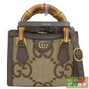 【中古】GUCCI グッチ バンブー ジャンボGG ダイアナミニトート...(4)
