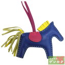 【中古】 エルメス ロデオPM チャーム レザー アミューミロ ブルーエレクトリック HERMES【質屋】【代引き手数料無料】