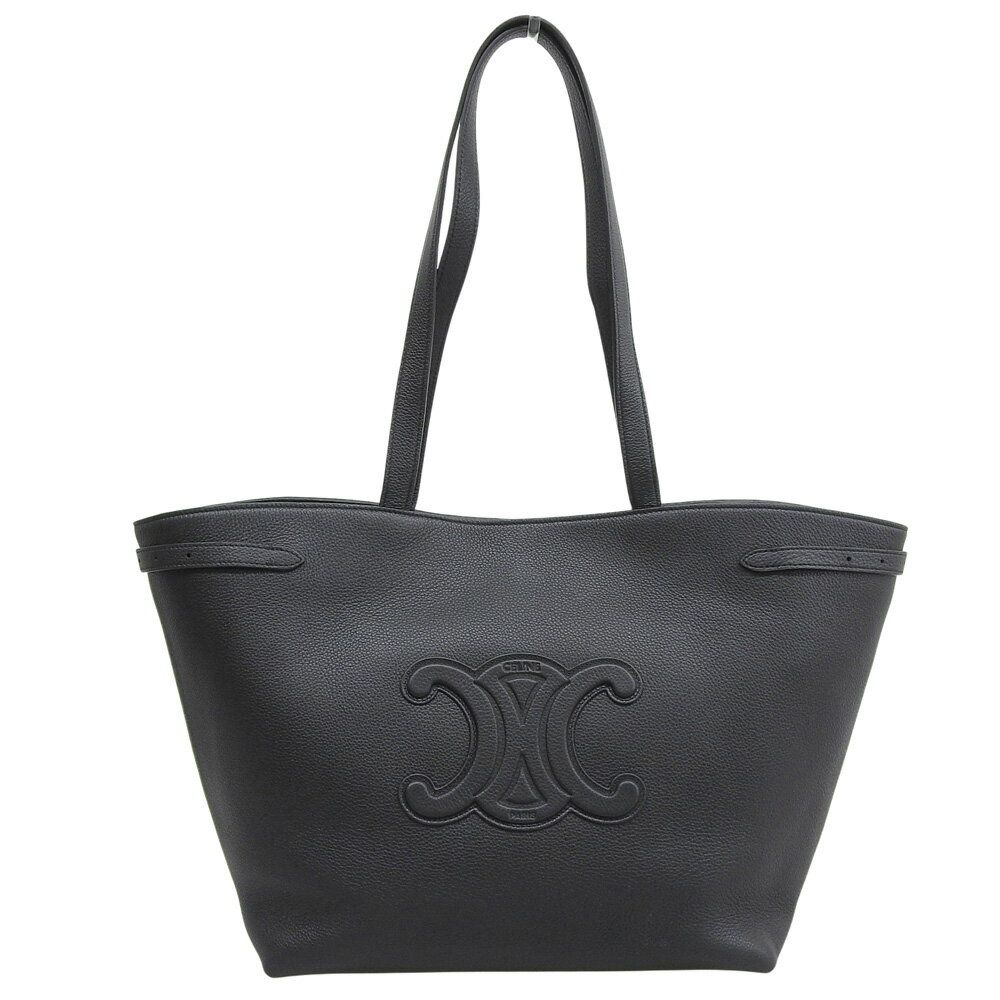樂天商城 - 【中古】 セリーヌ スモール カバ アナイス キュイル トリオンフ トートバッグ レザー ブラック CELINE【質屋】【代引き手数料無料】