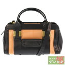 【中古】 クロエ アリス 2WAYバッグ ハンドバッグ ショルダーバッグ レザー ブラック×オレンジ 黒×橙 Chloe【質屋】【代引き手数料無料】