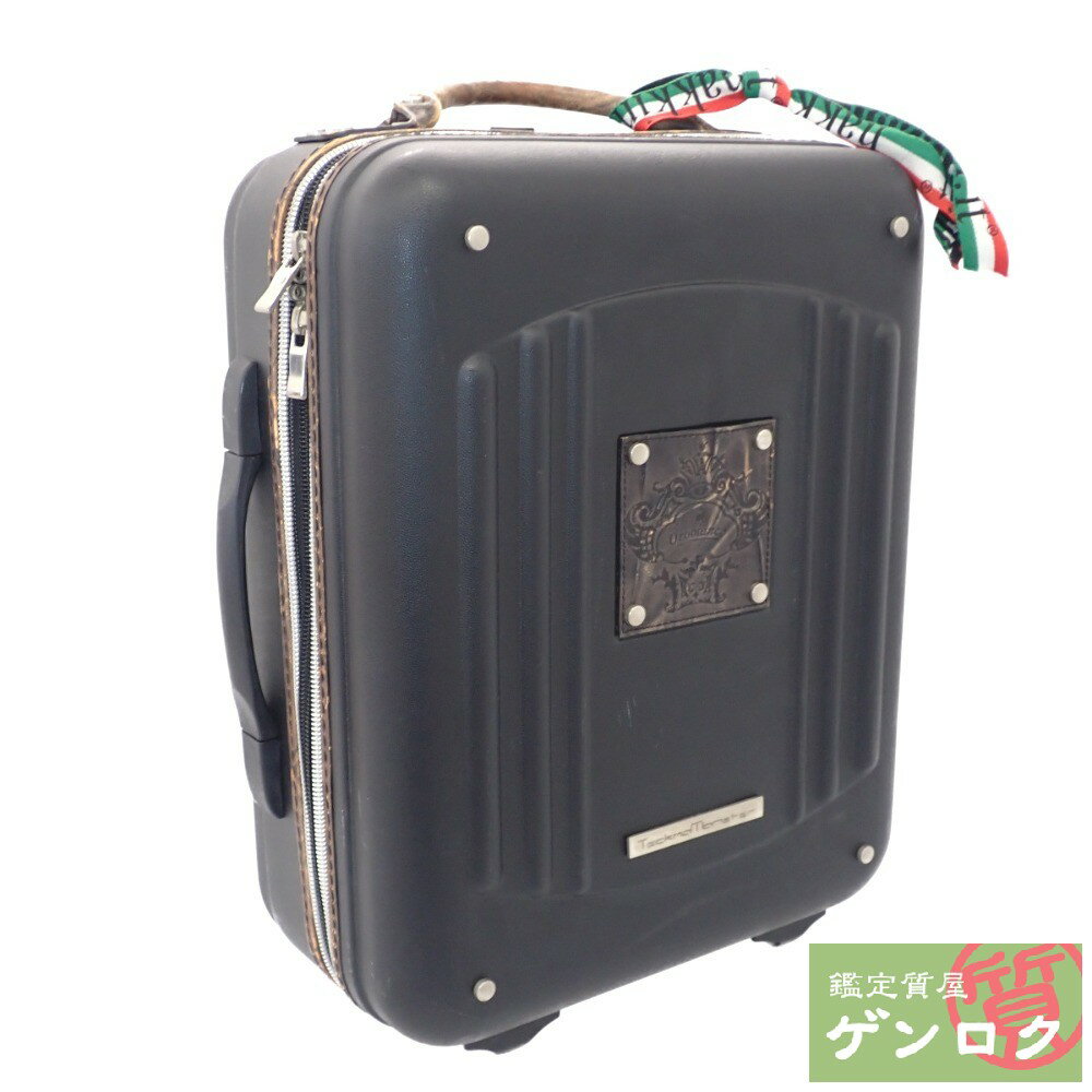 【中古】 オロビアンコ キャリーケース トランク スーツケース ブラック 黒 キャリーバッグ Orobianco【質屋】【代引き手数料無料】