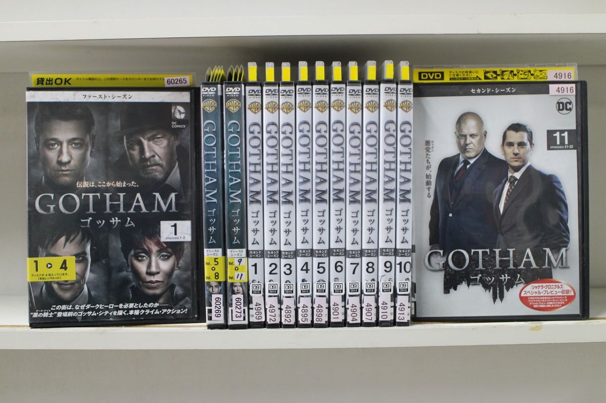 楽天ギフトグッズ 楽天市場店【中古】 DVD GOTHAM ゴッサム ファーストシーズン + セカンドシーズン 全22巻 ※ジャケット多数欠品 レンタル落ち ZK1124