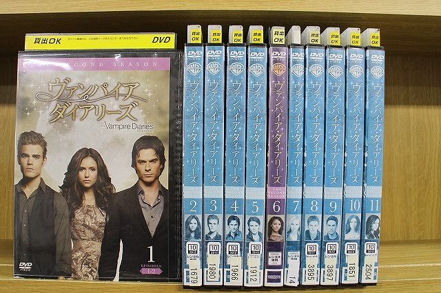 【中古】 DVD ヴァンパイアダイアリーズ セカンド シーズン 全11巻 ※ジャケット難あり ※ケース無し発送 レンタル落ち Z2A241