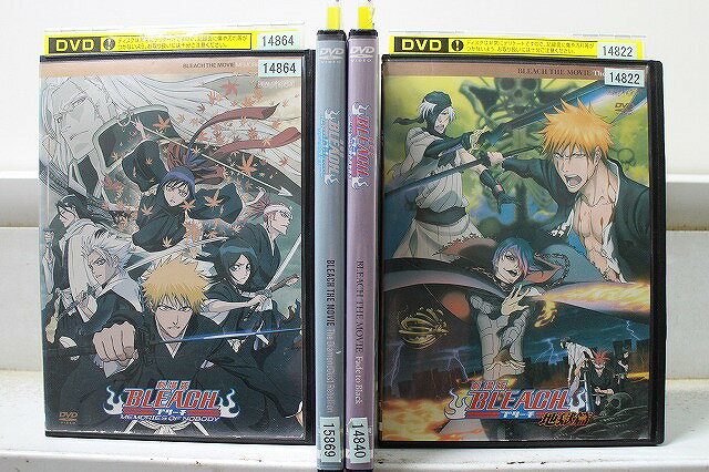【中古】 DVD 劇場版 BLEACH ブリーチ 計4本セット ※ケース無し発送 レンタル落ち ZX898