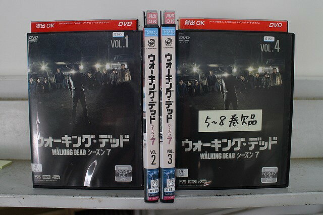 【中古】 DVD ウォーキング・デッド シーズン7　1〜4巻セット(未完) ※ケース無し発送 レンタ ...