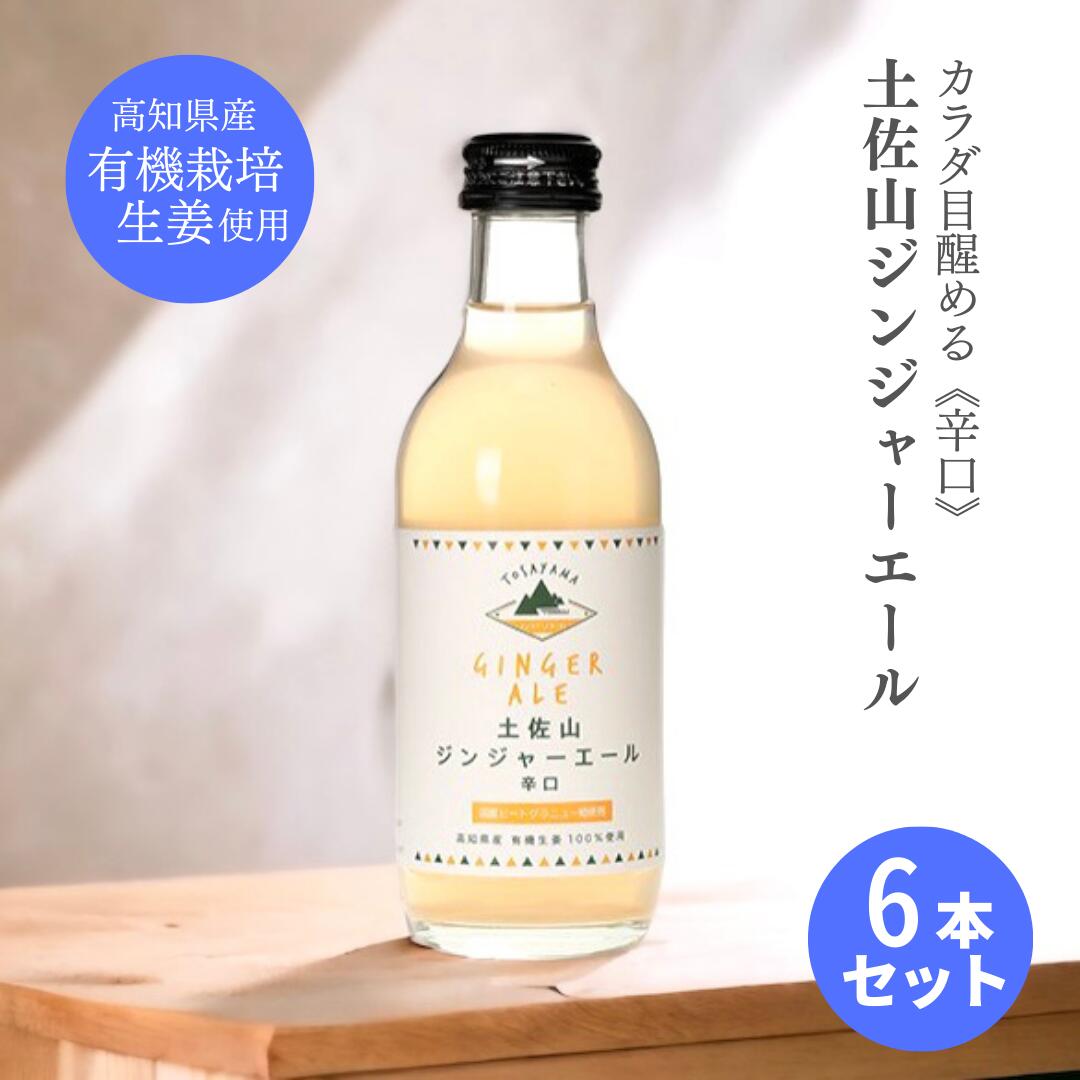 ギフト 送料無料 ギフト【6本セット】土佐山ジンジャーエール 辛口 Mサイズ200ml 送料無料 プレゼント のし 高知県産 国産 しょうが 生姜 炭酸 ジュー...