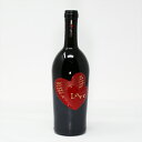 LOVEワイン(750ml) 赤ワイン ナターレ・ヴェルガ ラブ ロッソ IGT ヴェネト お返し お祝い 誕生日 プレゼント ギフト お酒 アルコール 大人 イタリア フルボディ 還暦祝い お礼 退職 会社 楽屋見舞い 華やか