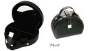 楽天シルバーチェーンと革紐【銀化粧】ラウンドタイプ ジュエリーボックス アクセサリー収納 ジュエリートランク ブラック