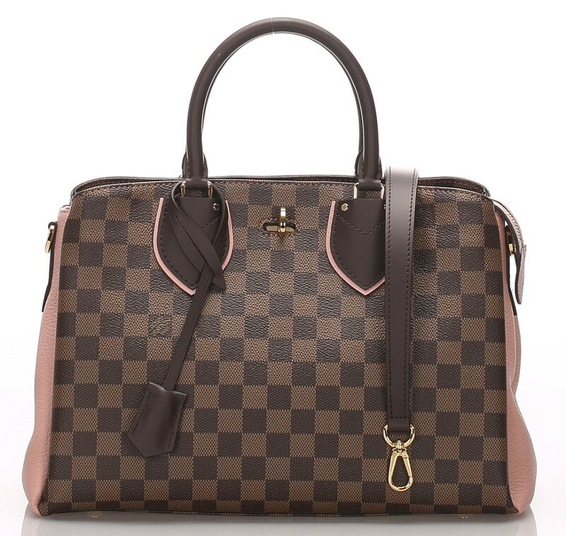 ルイヴィトン N41488 ダミエ・エベヌ ノルマンディー 2WAY　ショルダー バッグ PVCレザー ブラウン 茶 マグノリア LOUIS VUITTON 【中古】 楽ギフ あす楽