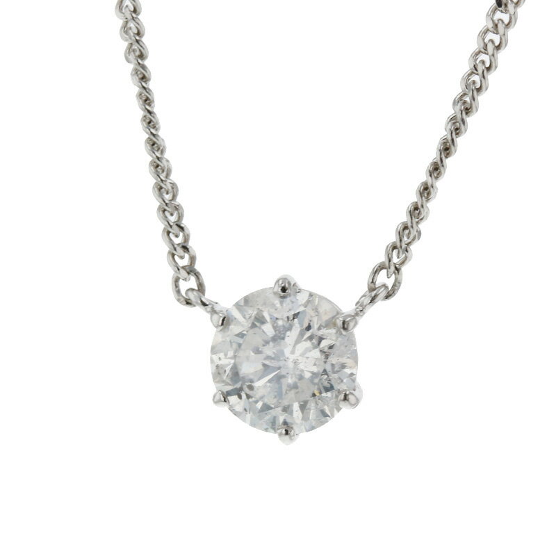 Pt850 プラチナ ダイヤ1.22ct ネックレス レディース 【中古】