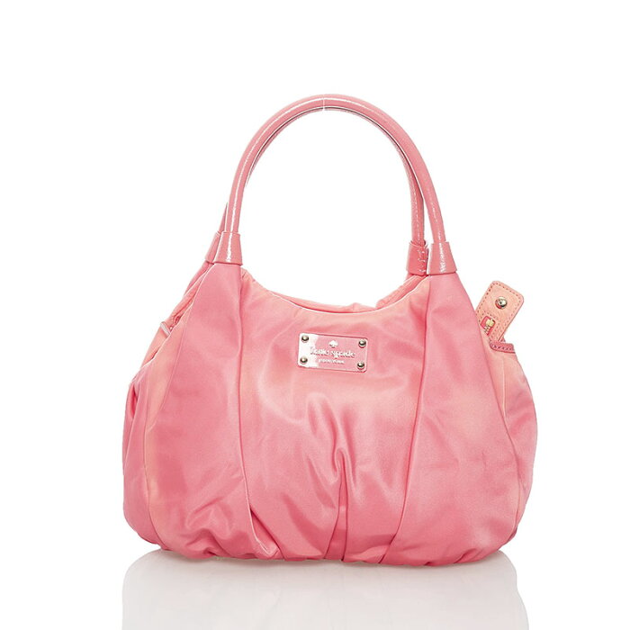 ケイトスペード ハンドバッグ ピンク ナイロン レザー レディース Kate Spade 【中古】