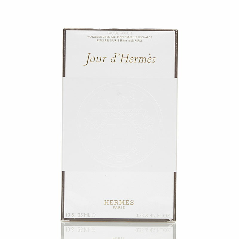 エルメス オードパルファン Jour d' Hermes ジュール ドゥ エルメス 香水125ml 10mlセット ホワイト ガラス レディース HERMES 【中古】