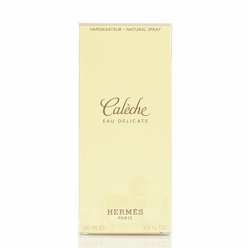 エルメス カレーシュ オーデリカート CALECHE EAU DELICATE 100ml 香水 クリア ガラス レディース HERMES 【中古】