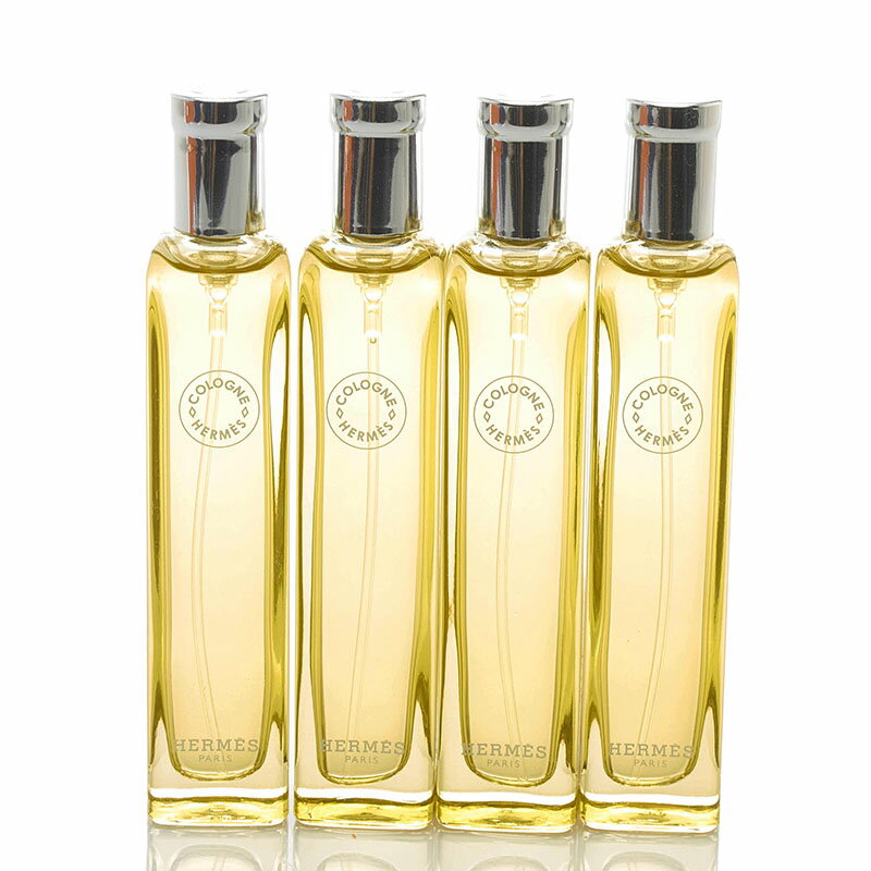 エルメス オーデコロン オー ドゥ ネロリ ドレ EAU DE NEROLI DORE 香水 15ml×4セット クリア イエロー ガラス レディース HERMES 【中古】