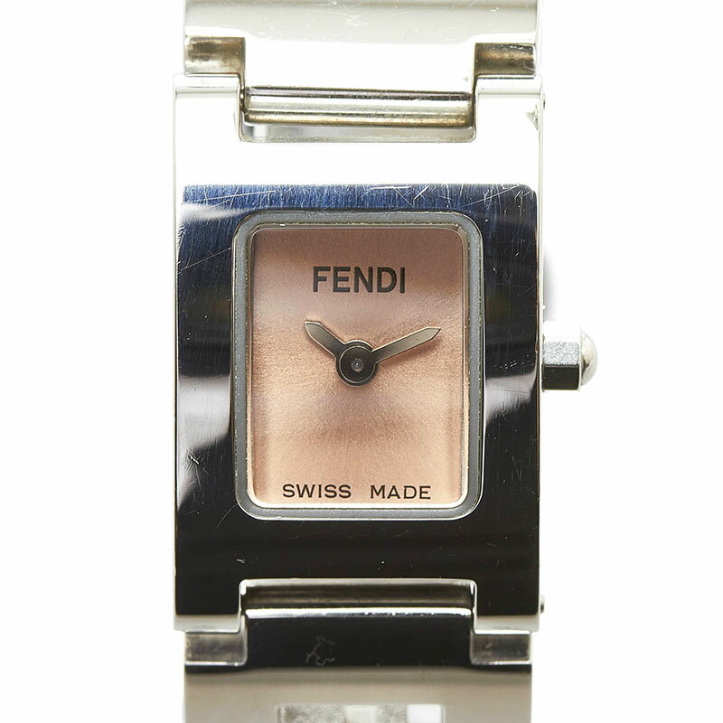 フェンディ ステラ 腕時計 3150L クオーツ ピンク文字盤 ステンレススチール レディース FENDI 【中古】