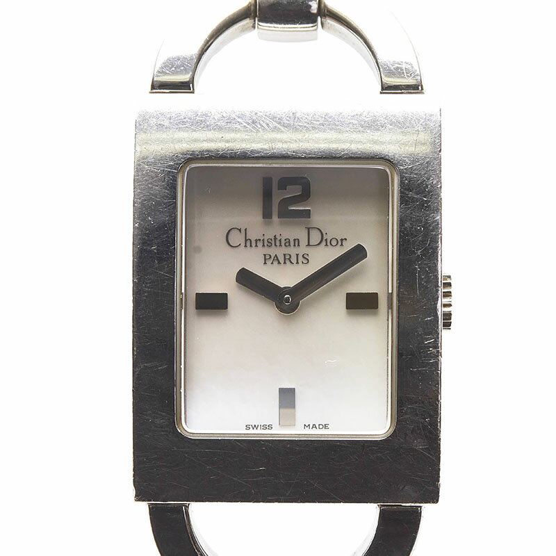 ディオール マリス 腕時計 D78-109 クオーツ シルバー文字盤 ステンレススチール レディース Dior 【中古】
