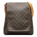 ルイ ヴィトン モノグラム ミュゼット 斜め掛け ショルダーバッグ M51256 ブラウン PVC レザー レディース LOUIS VUITTON 【中古】