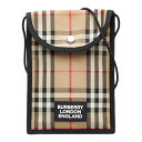 バーバリー ノバチェック 斜め掛け ショルダーバッグ ショルダーフォンケース ベージュ マルチカラー コットン レディース BURBERRY 【中古】